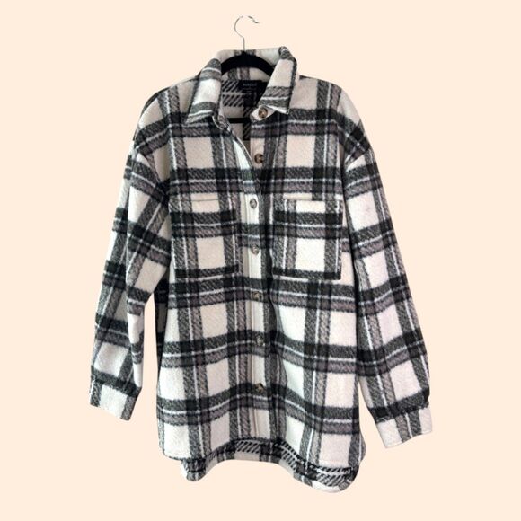 Bardot Checked Flannel Shirt Jacket - Picture 1 of 6